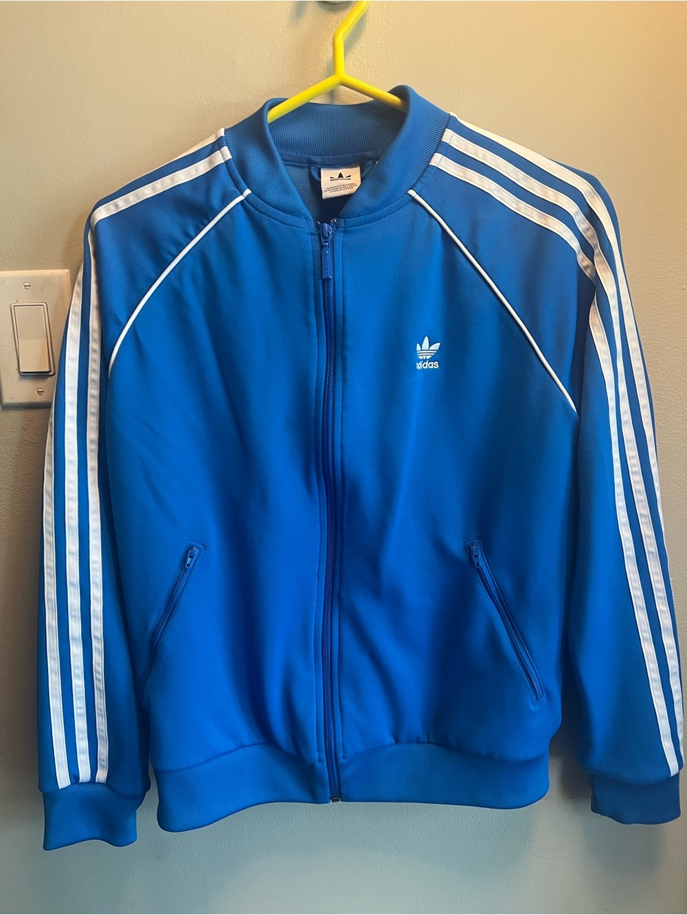 Adidas Blue SST Track Jacket VGUC, M